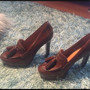 Coach platform heels